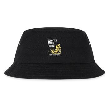 Schotter Freiheit – Mein Therapieweg - Kinder Bucket Hat - Schwarz - Vorne