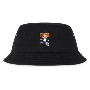 Comic girl en tant que joueuse de football avec le football – Sports - Bob Enfant - noir - Devant