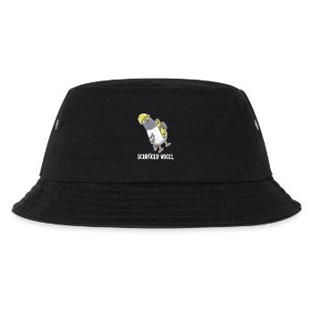 Schräger Vogel – Taube mit Wasserwaage - Kinder Bucket Hat - Schwarz - Vorne