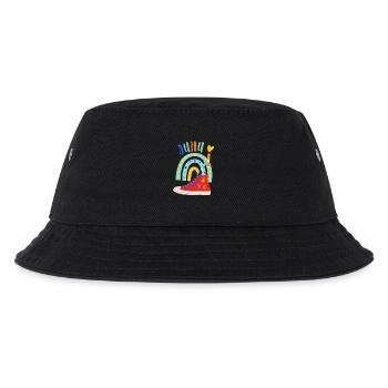 Schulkind  - Kinder Bucket Hat - Schwarz - Vorne