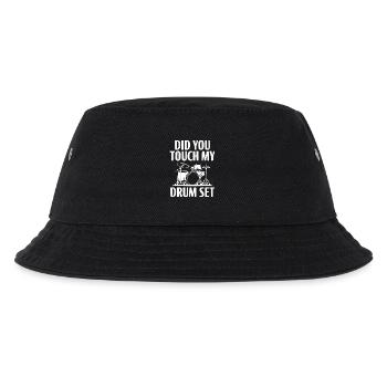 Hast du mein Trommelset angefasst - Kinder Bucket Hat - Schwarz - Vorne