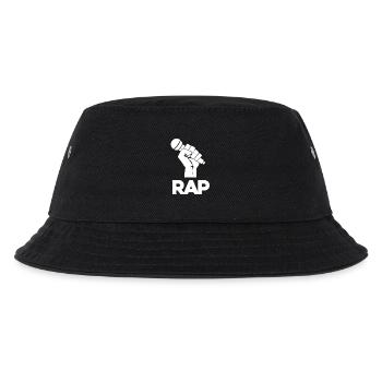 Rap Mic Silhouette - Kids’ Bucket Hat - black - Front