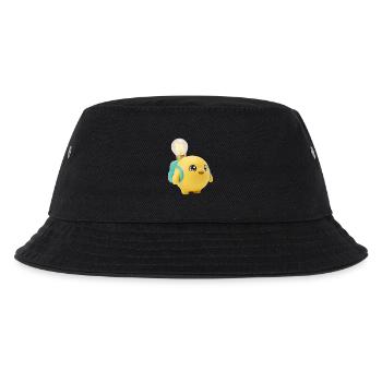 Mascotte jaune mignonne de l’école avec une ampoule Planète Ba - Bob Enfant - noir - Devant