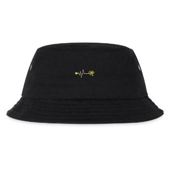 Taucherbrille puls herz - Kinder Bucket Hat - Schwarz - Vorne