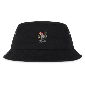 Hello Autumn Toadstool Dwarf House Autumnal - Kids’ Bucket Hat - black - Front
