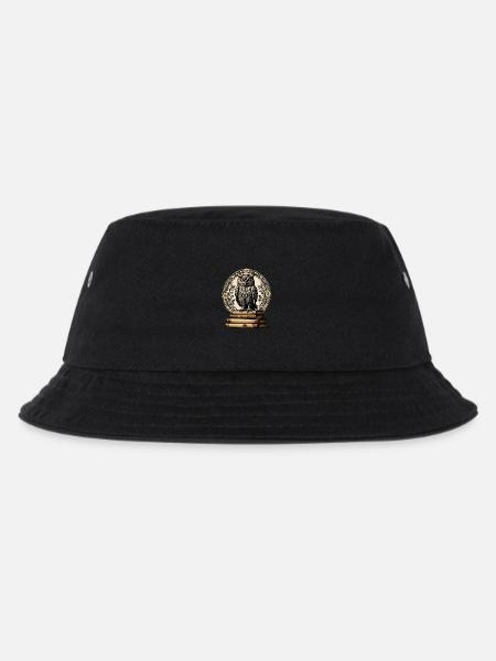 Büchereule - Kinder Bucket Hat - Schwarz