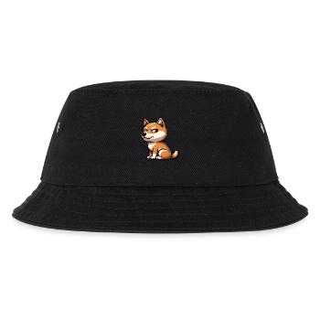 Mignon Shiba Inu drôle look sceptique - Bob Enfant - noir - Devant