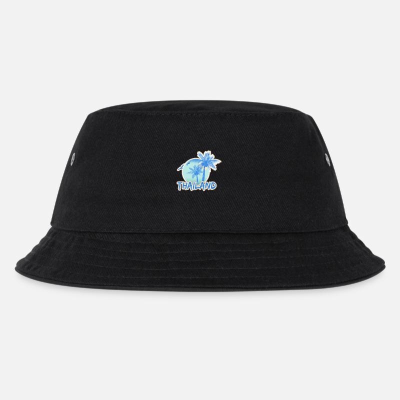 Urlaub Thailand - Kinder Bucket Hat - Schwarz