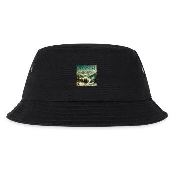 Aspen Ski Snowboard Vintage Winter Getaway - Kids’ Bucket Hat - black - Front