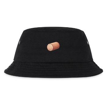 Rustikale Holzblock-Illustration - Kinder Bucket Hat - Schwarz - Vorne