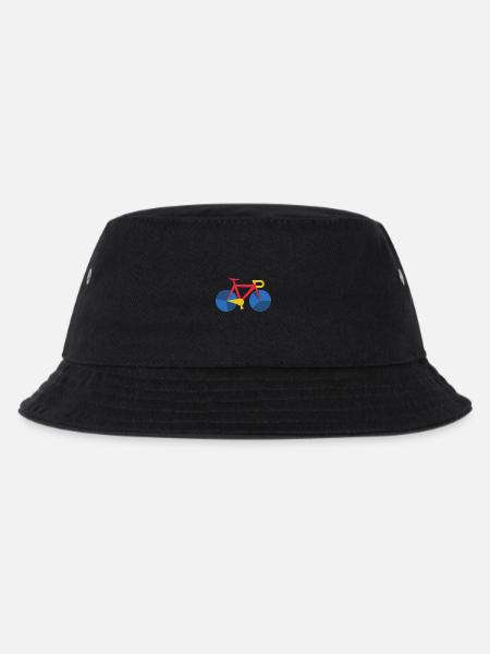 Rennrad Kunst Fahrrad Abstrakt - Kinder Bucket Hat - Schwarz