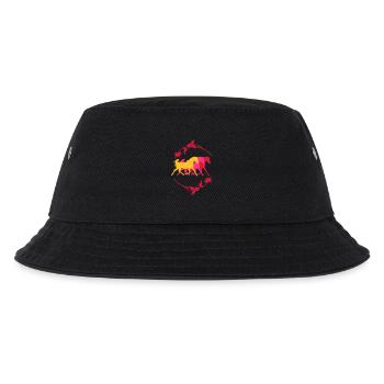 trab_drei_pferde - Kinder Bucket Hat - Schwarz - Vorne