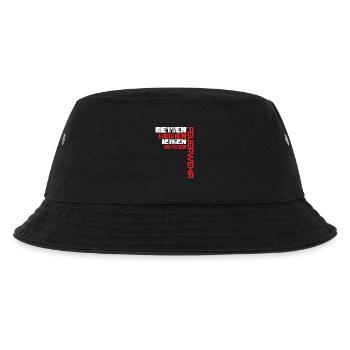 Feuerwehr - Retten Löschen Bergen Schützen - Kinder Bucket Hat - Schwarz - Vorne