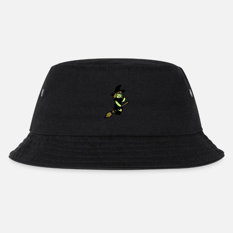 Chibi Witch - Kids’ Bucket Hat - black