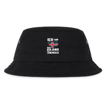 Ich fahr nach Island - Kinder Bucket Hat - Schwarz - Vorne