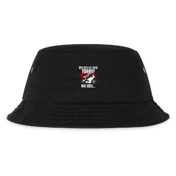 Motorrad Rennmaschine Turbo - Kinder Bucket Hat - Schwarz - Vorne