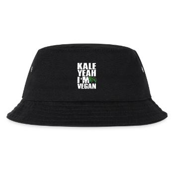 Kale Yeah I am Vegan - Kids’ Bucket Hat - black - Front