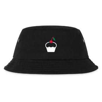 Cupcake with cherry - Kids’ Bucket Hat - black - Front