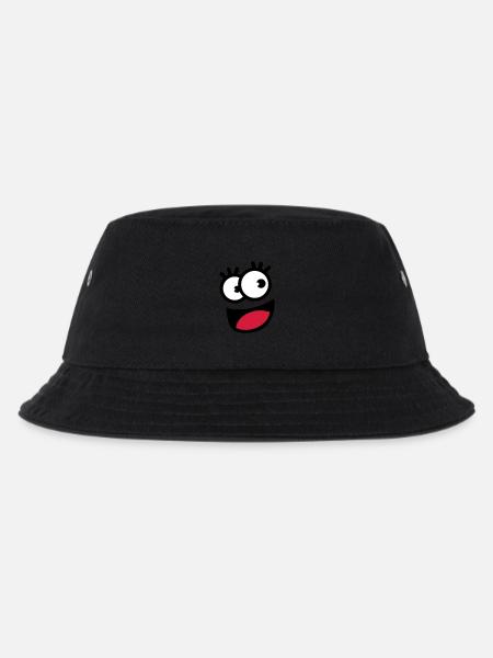 funnyface - Kids’ Bucket Hat - black