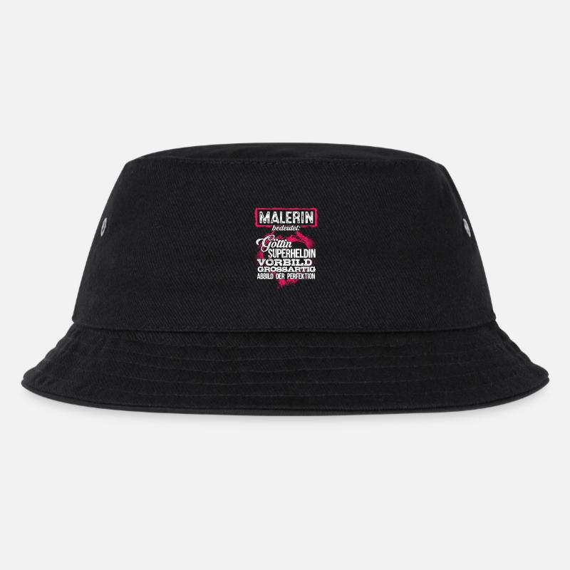 MALERIN - Duden - Kinder Bucket Hat - Schwarz