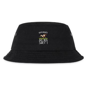 Poney shet pie (texte blanc) - Bob Enfant - noir - Devant