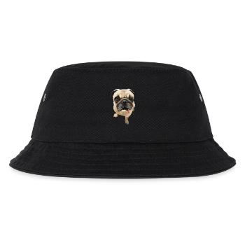 Twinky the Pug - Kinder Bucket Hat - Schwarz - Vorne