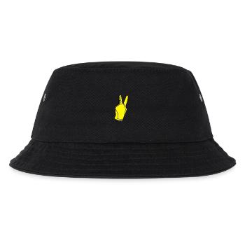 paix jaune - Bob Enfant - noir - Devant