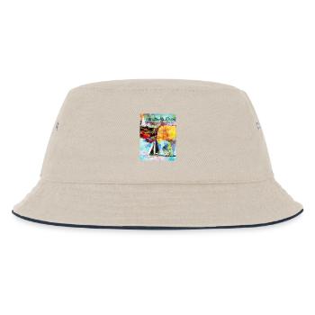 Sommer am See - Kinder Bucket Hat - Natur/Navy - Vorne