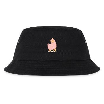 Rosa Schaf - Kinder Bucket Hat - Schwarz - Vorne