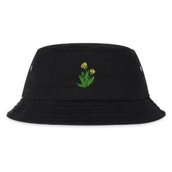 löwenzahn löwe pusteblume butterblume dandy lion - Kinder Bucket Hat - Schwarz - Vorne