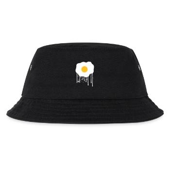 spray tropfen graffiti stempel spiegelei essen lec - Kinder Bucket Hat - Schwarz - Vorne