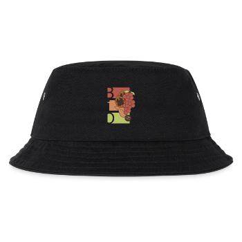 Bio Früchte Obst Symbol gesund Essen Nahrung Icon - Kinder Bucket Hat - Schwarz - Vorne