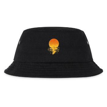 sun sea holiday holiday water sunset rise - Kids’ Bucket Hat - black - Front