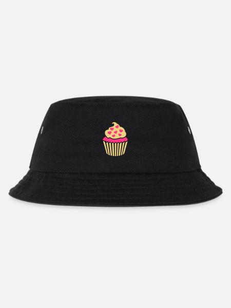 Cupcake - Kinder Bucket Hat - Schwarz