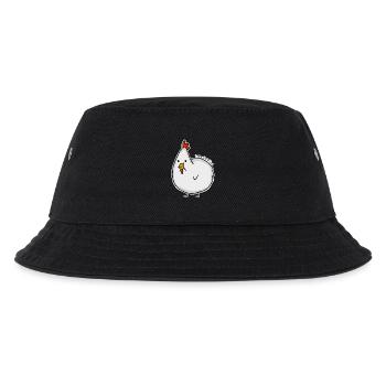 Emma das Huhn - Premium Longsleeve - Women - Kinder Bucket Hat - Schwarz - Vorne