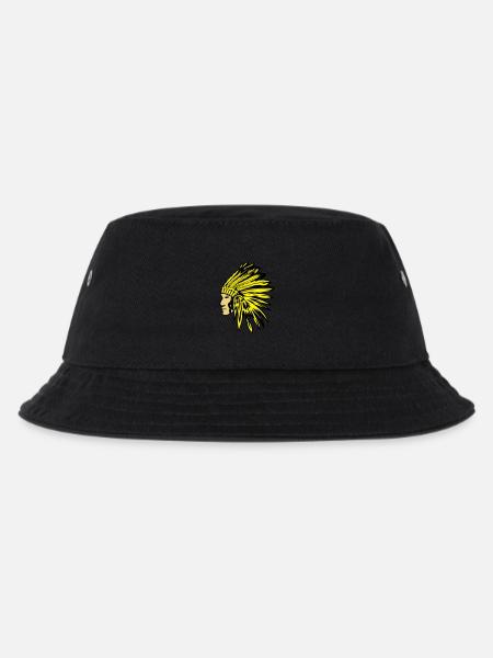 indianer - Kinder Bucket Hat - Schwarz
