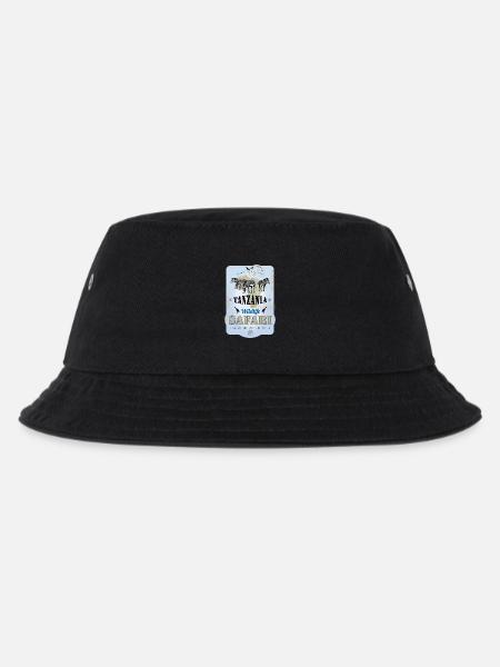 Zebras Wildlife Safari Tansania Afrika Abenteuer - Kinder Bucket Hat - Schwarz