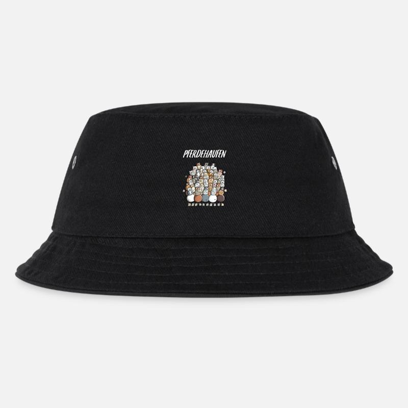 Mein Pferdehaufen - Kinder Bucket Hat - Schwarz