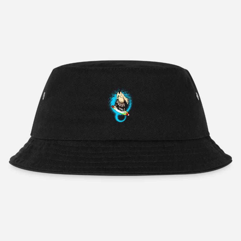 Sumo Surfer - Kinder Bucket Hat - Schwarz