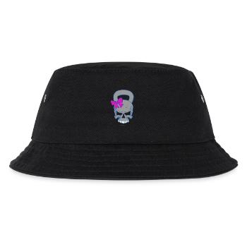 Kettlebell Skull (female) - Kids’ Bucket Hat - black - Front
