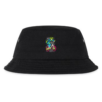 BMX Fahrrad | Buntes BMX - BMX Fahrer - Kinder Bucket Hat - Schwarz - Vorne