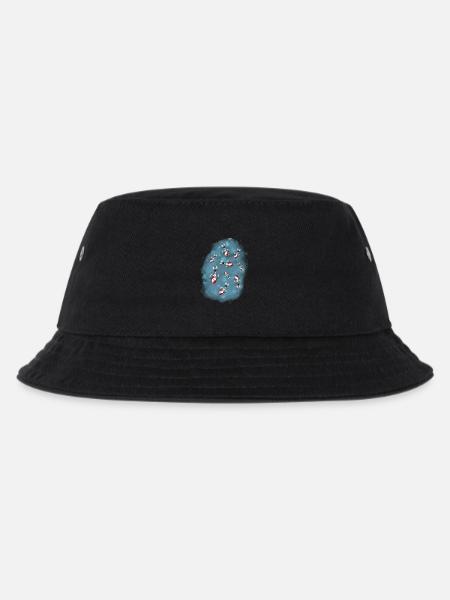 Koi Karpfen Teich Japan - Kinder Bucket Hat - Schwarz