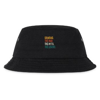 Grandad The Man The Myth The Legend T Shirt - Kids’ Bucket Hat - black - Front