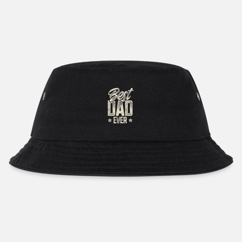 Papa Vater Vatertag Bester Papa - Kinder Bucket Hat - Schwarz