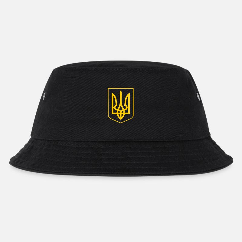 Ukraine - Kinder Bucket Hat - Schwarz