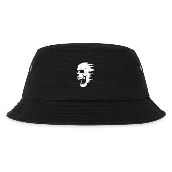 Weißer Schädel und Geschwindigkeit - Kinder Bucket Hat - Schwarz - Vorne