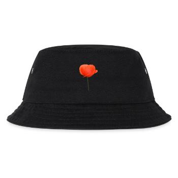 Poppy Poppy Poppy Poppy - Kids’ Bucket Hat - black - Front