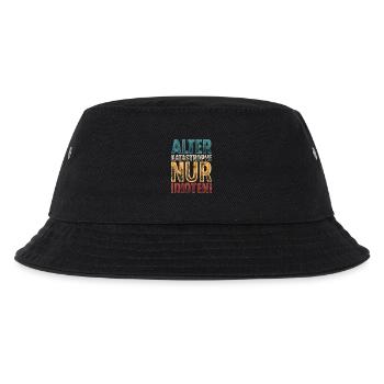 Alter Katastrophe Nur Idioten - Kinder Bucket Hat - Schwarz - Vorne