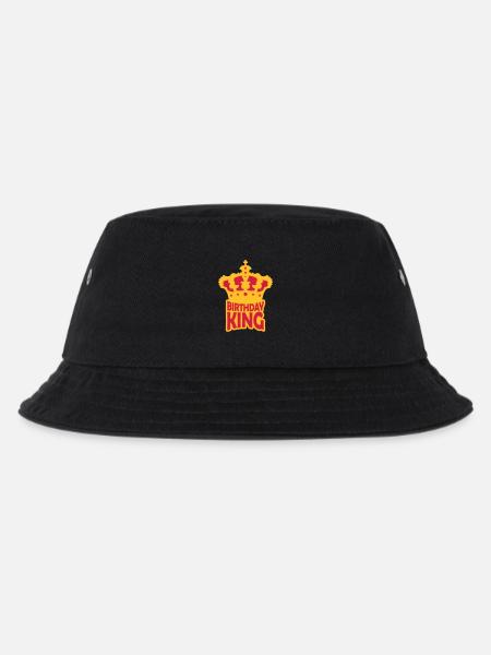 Birthday King Party Logo - Kinder Bucket Hat - Schwarz