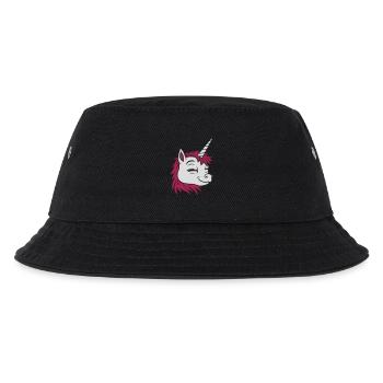 Visage comique licorne heureuse - Bob Enfant - noir - Devant